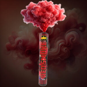 Grand fumigène rouge (75sec)